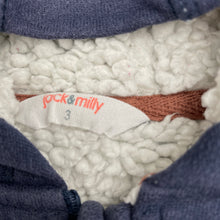 Load image into Gallery viewer, Boys Jack &amp; Milly, thick fleece lined zip hoodie sweater, wash fade, FUC, size 3,  