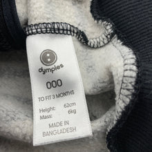 Load image into Gallery viewer, Boys Dymples, fleece lined zip hoodie sweater, wash fade, FUC, size 000,  
