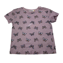 Load image into Gallery viewer, Girls Lily &amp; Dan, cotton pyjama tee / top, butterflies, FUC, size 4,  