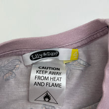 Load image into Gallery viewer, Girls Lily &amp; Dan, cotton pyjama tee / top, butterflies, FUC, size 4,  