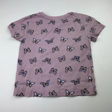 Load image into Gallery viewer, Girls Lily &amp; Dan, cotton pyjama tee / top, butterflies, FUC, size 4,  