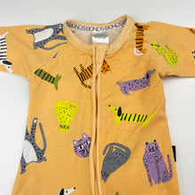 Load image into Gallery viewer, Unisex Bonds, zip wondersuit / zippy / romper, cats &amp; dogs, GUC, size 0000,  