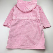 Load image into Gallery viewer, Girls Lily &amp; Dan, pink toweling dressing gown / bath robe, mermaid, FUC, size 3,  