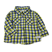 Load image into Gallery viewer, Boys Target, checked cotton long sleeve shirt, GUC, size 0,  