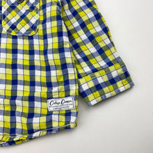 Load image into Gallery viewer, Boys Target, checked cotton long sleeve shirt, GUC, size 0,  