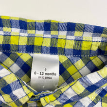Load image into Gallery viewer, Boys Target, checked cotton long sleeve shirt, GUC, size 0,  