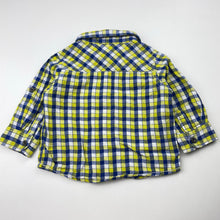 Load image into Gallery viewer, Boys Target, checked cotton long sleeve shirt, GUC, size 0,  