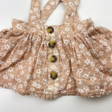 Load image into Gallery viewer, Girls Baby Baby, floral lightweight cotton suspender skirt, FUC, size 0000,  