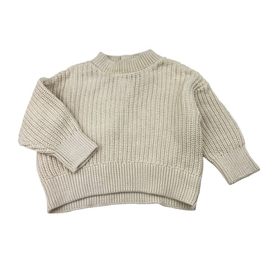 Unisex Baby Berry, knitted cotton sweater / jumper, FUC, size 00,  