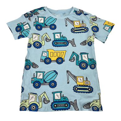 Boys Anko, cotton tee / top, diggers, EUC, size 9,  