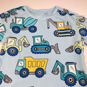 Boys Anko, cotton tee / top, diggers, EUC, size 9,  