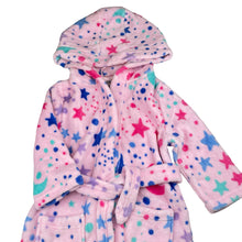 Load image into Gallery viewer, Girls Milkshake, soft fleece dressing gown / bath robe, EUC, size 3,  