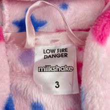 Load image into Gallery viewer, Girls Milkshake, soft fleece dressing gown / bath robe, EUC, size 3,  