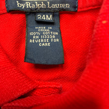 Load image into Gallery viewer, Boys Polo by Ralph Lauren, red cotton polo shirt top, lighthouse, GUC, size 2,  