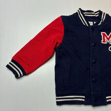 Load image into Gallery viewer, Boys Disney, Mickey Mouse fleece lined varsity style sweater, GUC, size 1,  