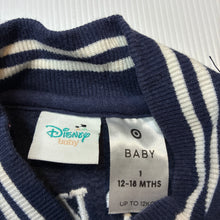 Load image into Gallery viewer, Boys Disney, Mickey Mouse fleece lined varsity style sweater, GUC, size 1,  