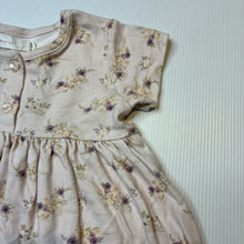 Load image into Gallery viewer, Girls Jamie Kay, floral organic cotton dress, EUC, size 0, L: 40cm