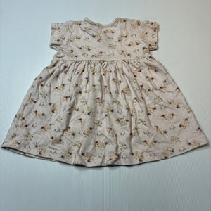 Girls Jamie Kay, floral organic cotton dress, EUC, size 0, L: 40cm
