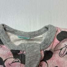 Load image into Gallery viewer, Girls Disney, Minnie Mouse cotton zip coverall / romper, GUC, size 0000,  