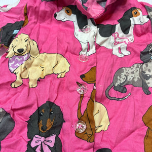 Girls Peter Alexander, lightweight cotton short sleeve top, dogs, EUC, size 000,  