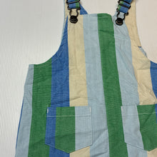 Load image into Gallery viewer, Boys Seed, striped lightweight cotton overalls / shortalls, EUC, size 0,  