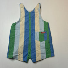 Load image into Gallery viewer, Boys Seed, striped lightweight cotton overalls / shortalls, EUC, size 0,  