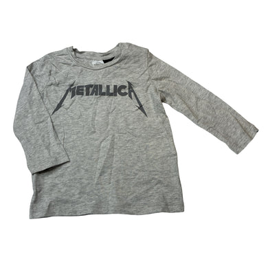 Boys Cotton On, METALLICA cotton long sleeve tee / top, FUC, size 1,  