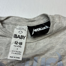 Load image into Gallery viewer, Boys Cotton On, METALLICA cotton long sleeve tee / top, FUC, size 1,  