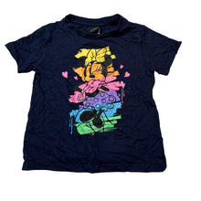 Load image into Gallery viewer, Girls Disney, Minnie Mouse navy cotton tee / top, EUC, size 2,  