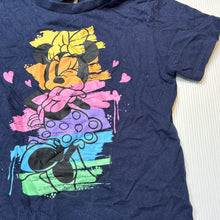 Load image into Gallery viewer, Girls Disney, Minnie Mouse navy cotton tee / top, EUC, size 2,  