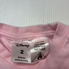 Load image into Gallery viewer, Girls Disney, Minnie Mouse soft cotton tee / top, GUC, size 2,  