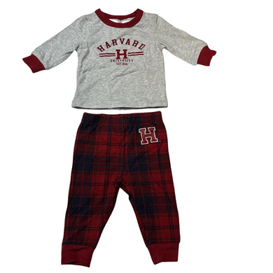 Boys HARVARD UNIVERSITY, stretchy pyjama top & bottoms, EUC, size 00,  