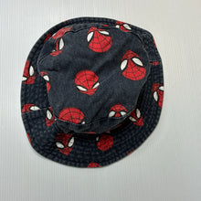 Load image into Gallery viewer, Boys Marvel, Spiderman cotton bucket hat, wash fade, FUC, size 4-6,  