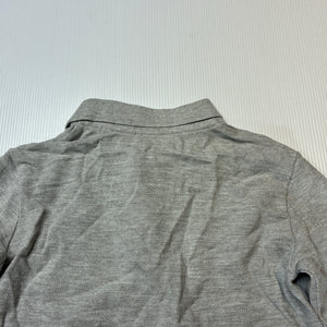 Boys Zara, grey cotton long sleeve polo top, EUC, size 2,  