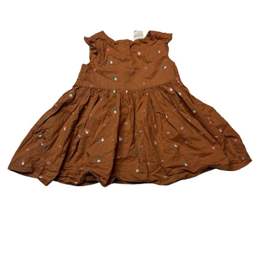 Girls H&M, lightweight floral cotton dress, GUC, size 00, L: 39cm