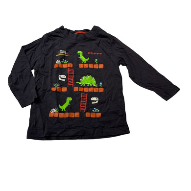 Boys Favourites, cotton long sleeve tee / top, dinosaurs, EUC, size 2,  