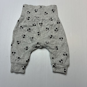 Boys H&M, Disney Mickey Mouse organic cotton bottoms, GUC, size 0000,  