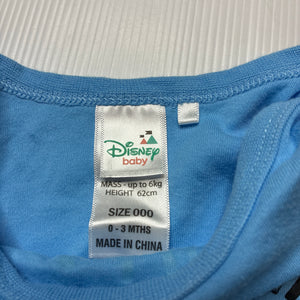 Boys Disney, Lion King Simba cotton bodysuit / romper, EUC, size 000,  