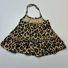 Load image into Gallery viewer, Girls FADED GLORY, leopard print halter-neck summer top, EUC, size 000,  