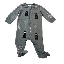 Load image into Gallery viewer, Unisex STAR WARS, stretchy zip coverall / romper, EUC, size 000,  