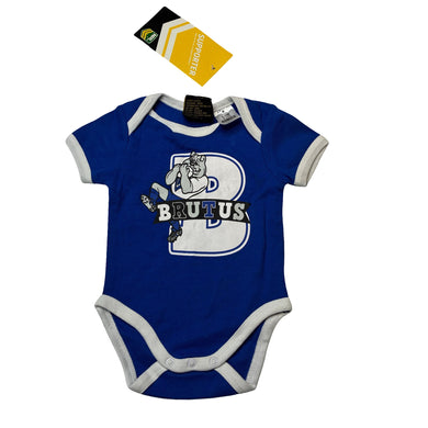 Unisex NRL Supporter, Bulldogs cotton bodysuit / romper, NEW, size 000,  