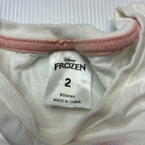 Girls Disney, Frozen Elsa cotton long sleeve tee / top, EUC, size 2,  