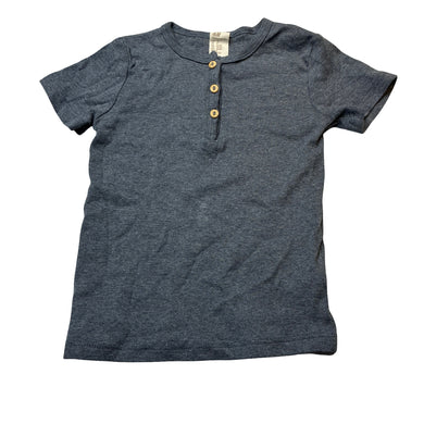 Boys H&M, soft feel organic cotton henley tee / top, EUC, size 2,  