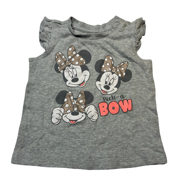 Girls Disney, Minnie Mouse soft cotton top, FUC, size 1,  