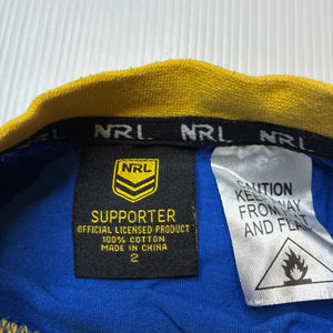 Unisex NRL Supporter, Parramatta Eels cotton tee / top, GUC, size 2,  