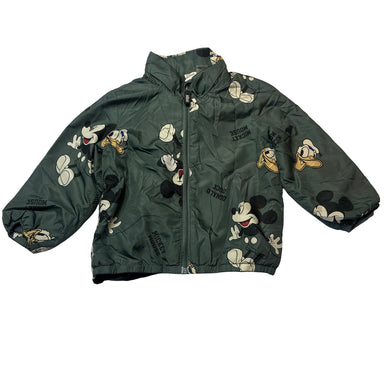 Boys H&M, Disney Mickey Mouse Donald Duck fleece lined lightweight jacket, FUC, size 2,  
