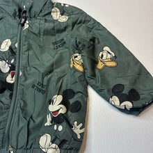 Load image into Gallery viewer, Boys H&amp;M, Disney Mickey Mouse Donald Duck fleece lined lightweight jacket, FUC, size 2,  