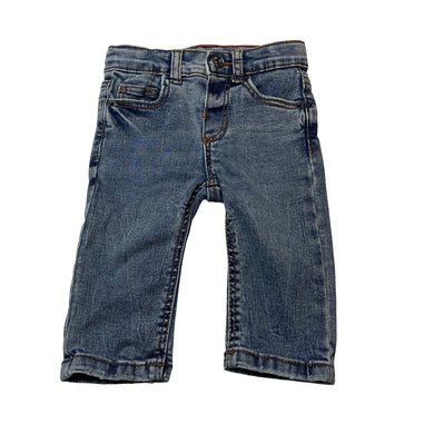 Unisex Zara, distressed stretch denim jeans, adjustable, GUC, size 00,  