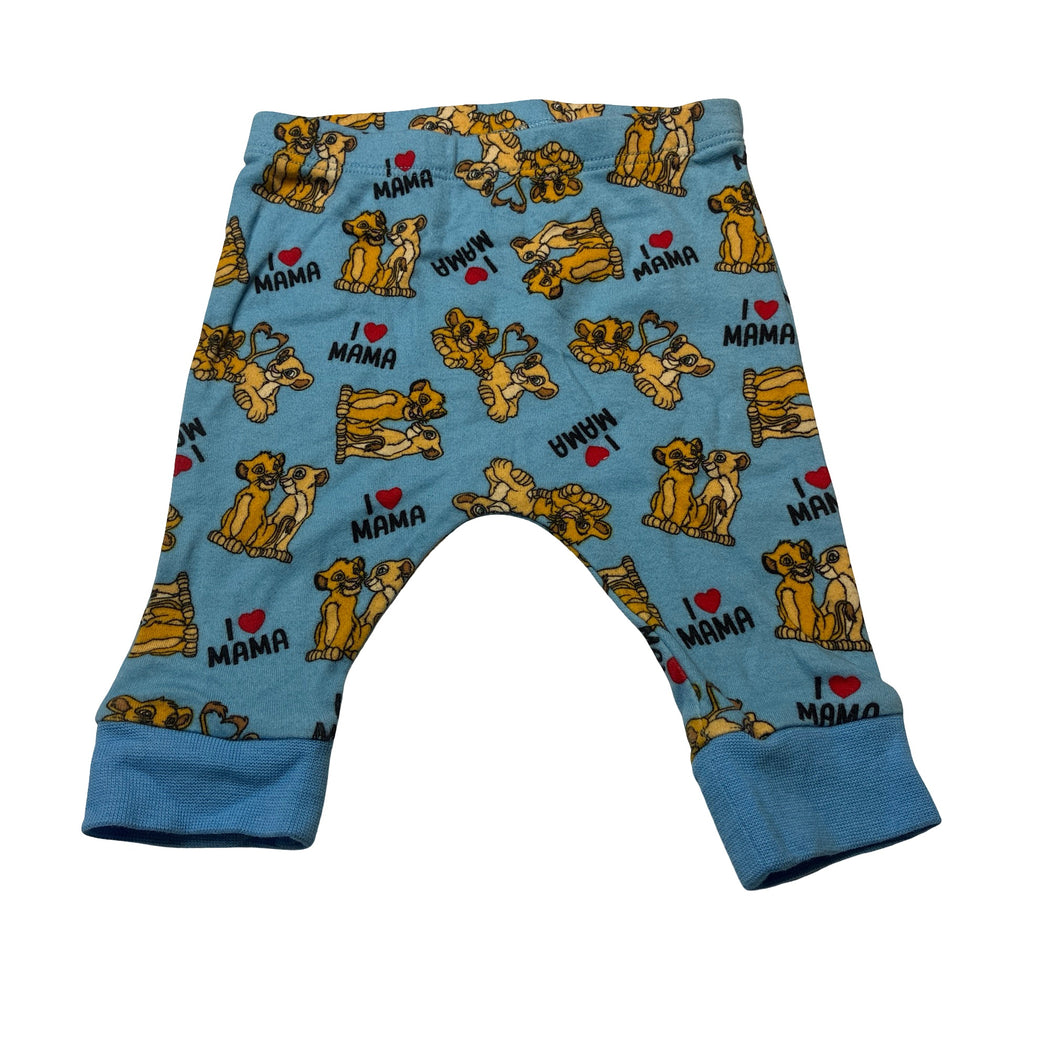 Unisex Disney, Lion King cotton leggings / bottoms, EUC, size 000,  