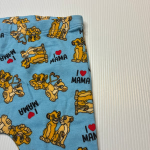 Unisex Disney, Lion King cotton leggings / bottoms, EUC, size 000,  